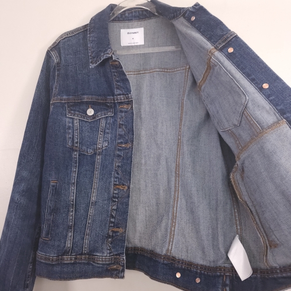 Old Navy Denim Jean Jacket Medium/Dark Wash Size Medium - Picture 5 of 7